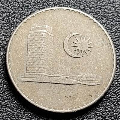 泉币菌-第98场-散币乐园场 马来西亚1973年20仙 大厦版 铜镍币 23.6mm