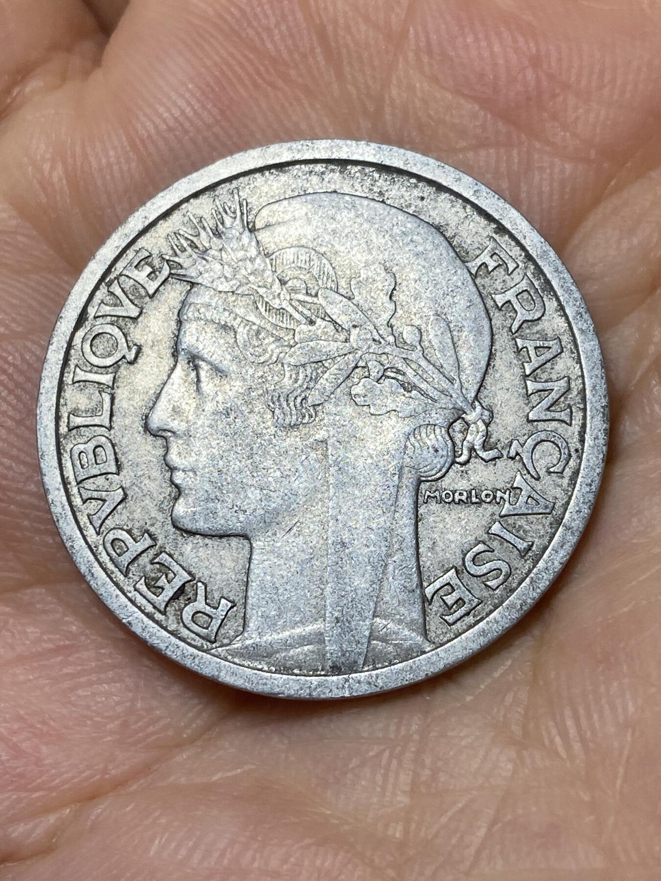 2025年第八十三场(总第一百零九场）外国好品散币(免佣金) 法国🇫🇷1959年2法郎(末期猫头鹰标)