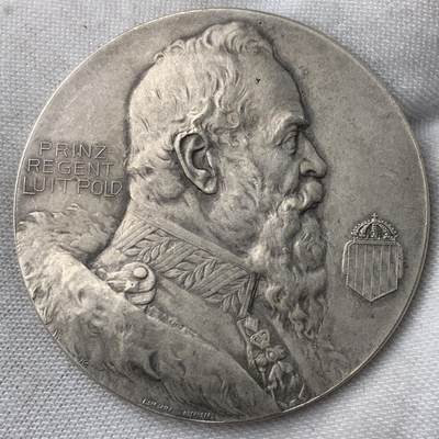 掌中浮雕-藏着的欧洲第034场 - 1911年德国林登堡第四届斯瓦比亚-巴伐利亚联邦射击银章，  40mm，24.75g