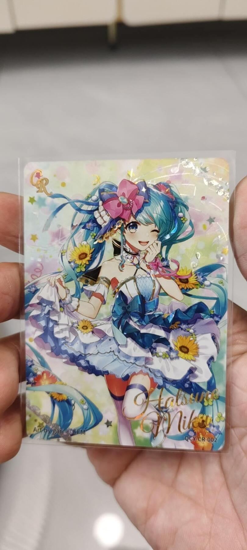 秋原瞳的小店第20期（卡游与昆仑万象的顶级碰撞） 卡游绝版初音cr一对，工艺拉满