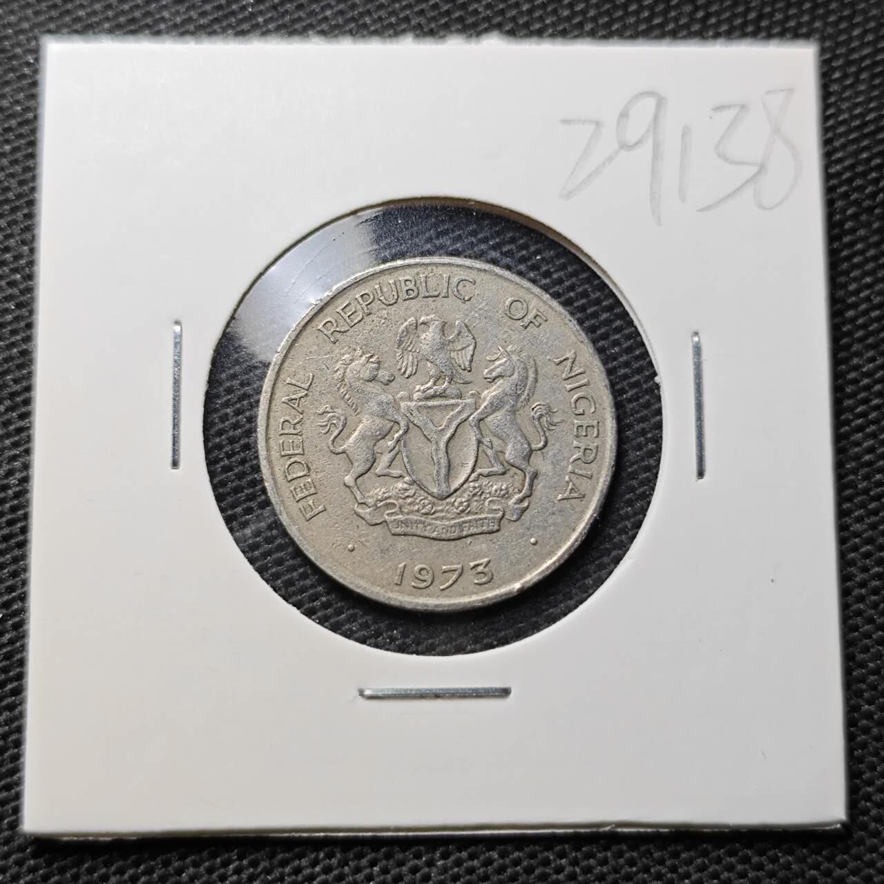 KK钱币收藏小铺 第329期 2月预留时间 周末发货 1973尼日利亚10考包 