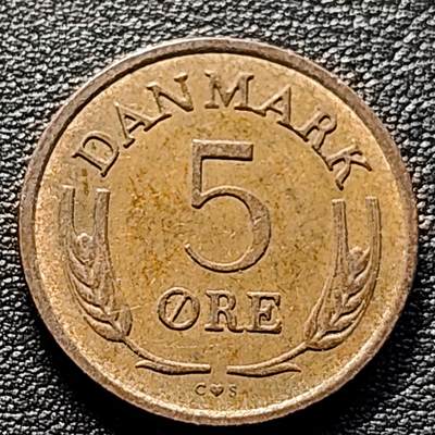 泉币菌-第99场-精品福利场 -  1970年 丹麦5欧尔 皇冠王冠  24mm