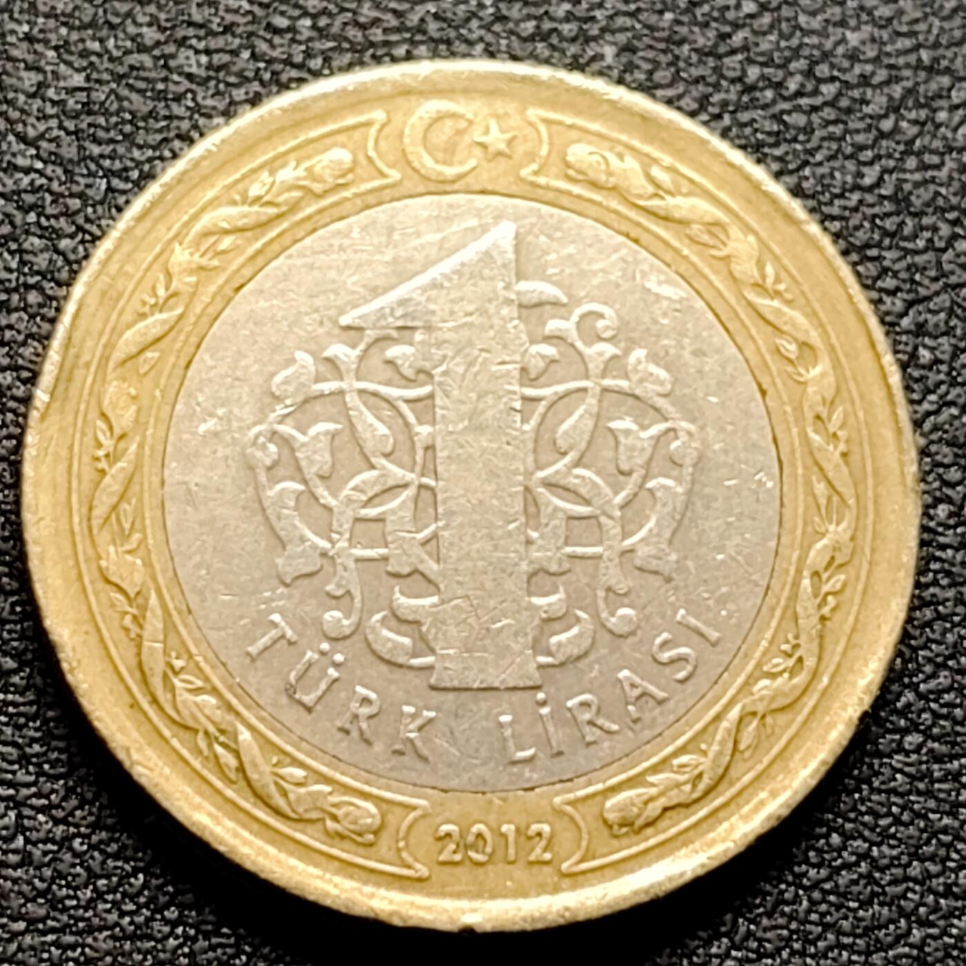 泉币菌-第96场-精品福利场 土耳其1里拉双色币 凯末尔总统 26mm