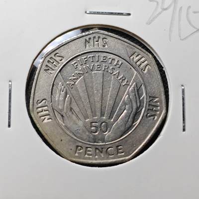 KK钱币收藏小铺 第329期 2月预留时间 周末发货 -  1998英国50便士纪念币