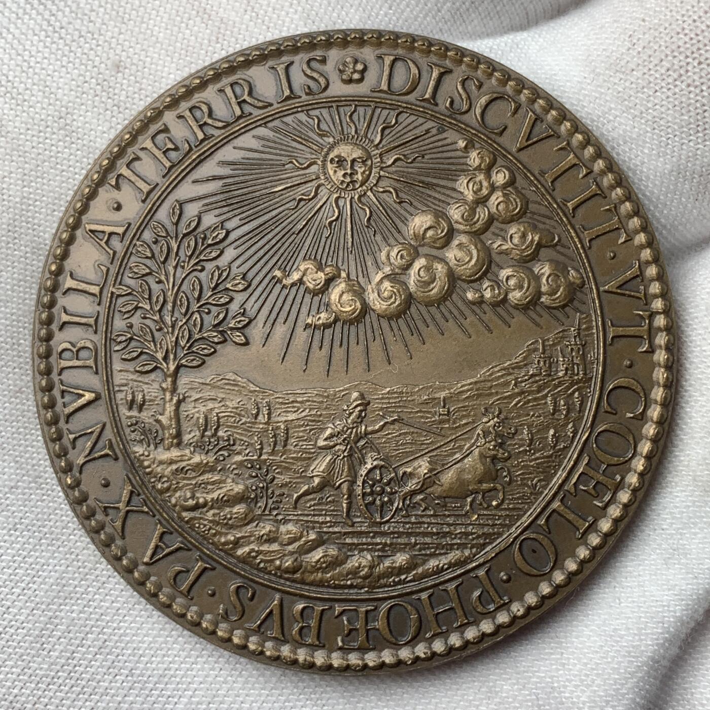 掌中浮雕-藏着的欧洲第034场 吉斯公爵亨利一世·德·洛林铜章，49mm，后铸