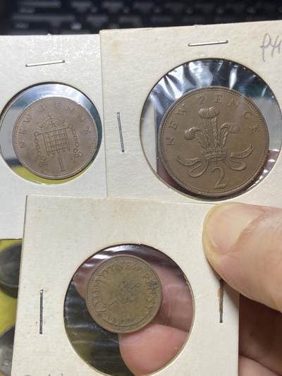 2025年第八十三场(总第一百零九场）外国好品散币(免佣金) - 英国🇬🇧3枚：1971年1/2新便士，1971年1新便士，1971年2新便士