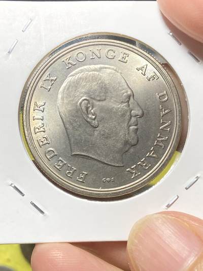 2025年第八十三场(总第一百零九场）外国好品散币(免佣金) - 原光好品–丹麦🇩🇰1967年5克朗大币(弗雷德里克九世时期，C; S版)