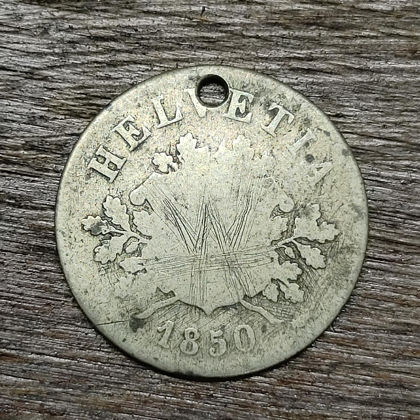 【铜匠收藏】★第131场★散币场，无佣金，30包邮。不满30元，支付5元运费。《接受代拍 代送NGC评级》 瑞士 1850年 10分