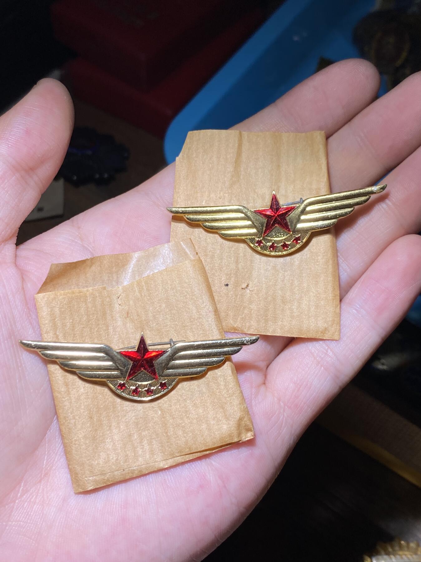徽章照片证书专拍场 五六十年代民航标志徽