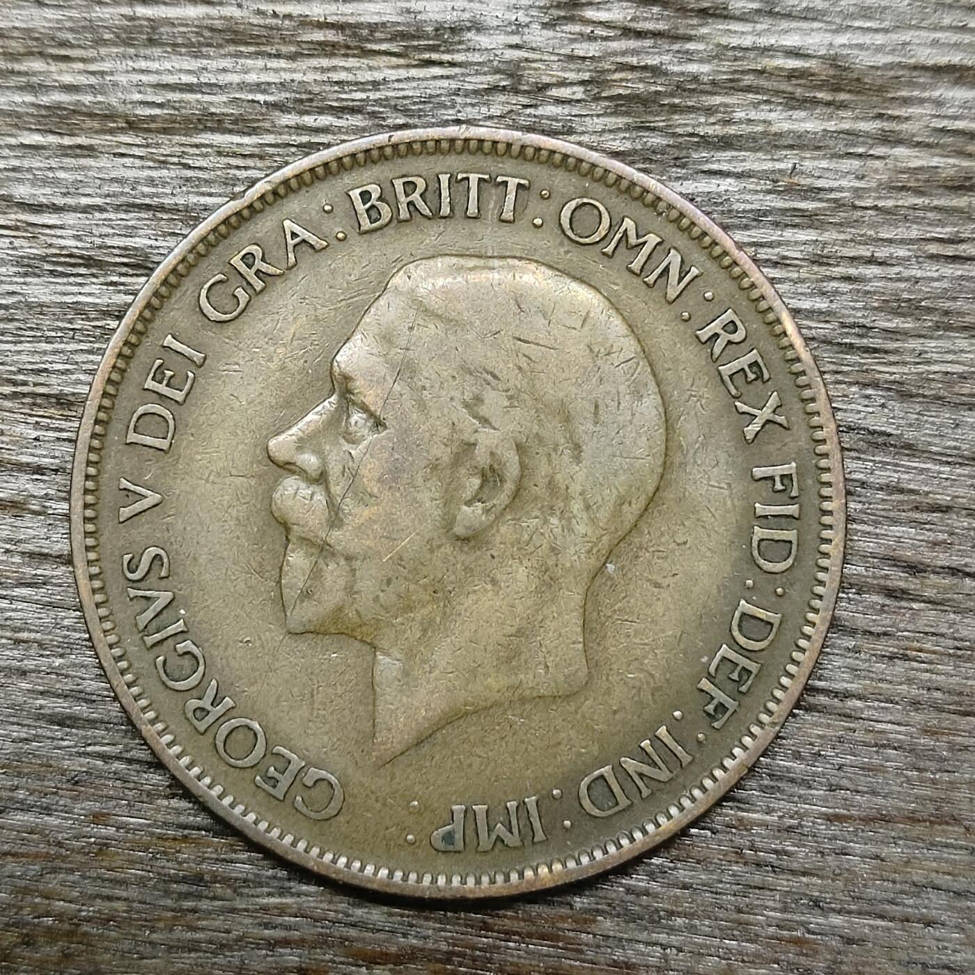 【铜匠收藏】★第131场★散币场，无佣金，30包邮。不满30元，支付5元运费。《接受代拍 代送NGC评级》 英国 1930年 1便士 铜币 乔治五世