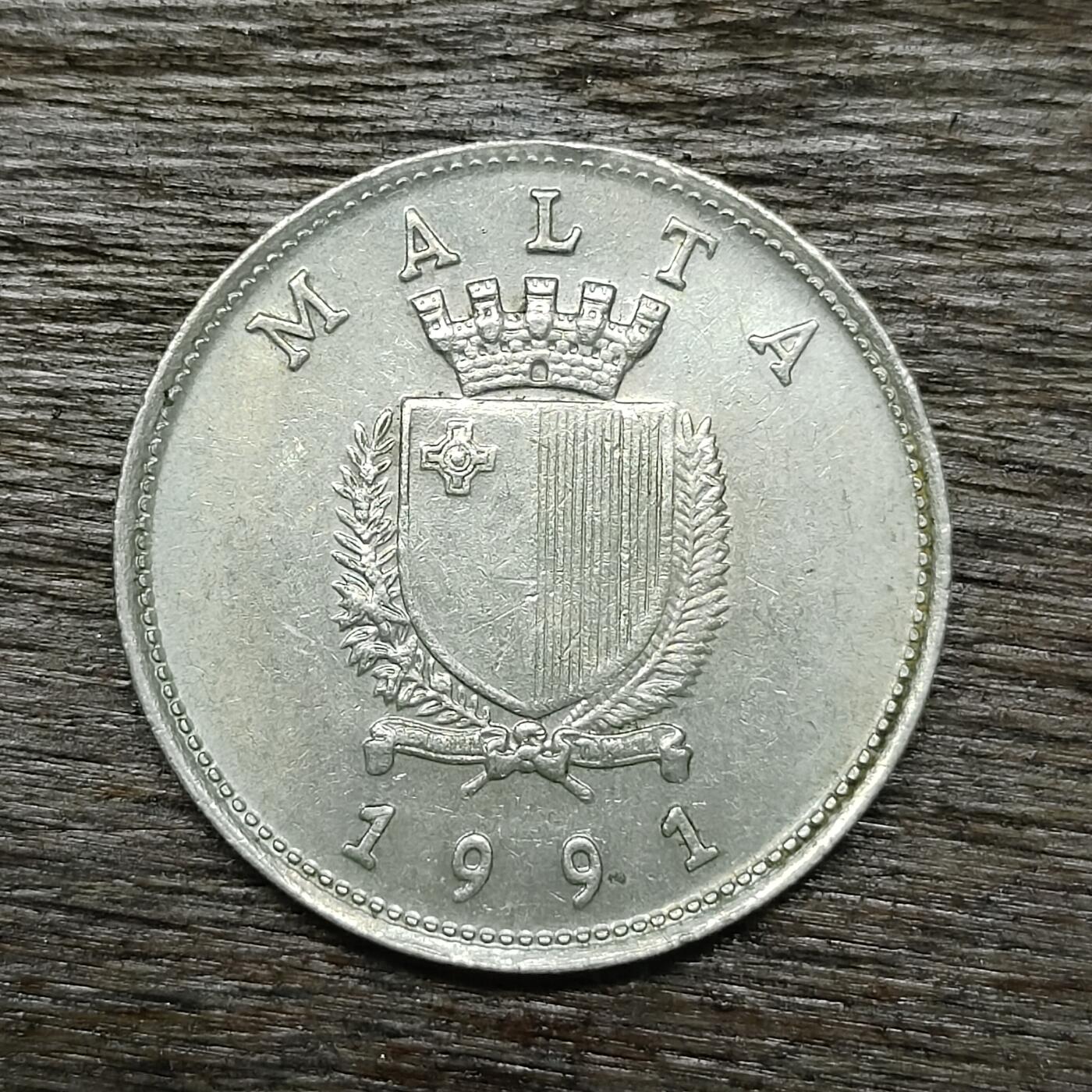 【铜匠收藏】★第131场★散币场，无佣金，30包邮。不满30元，支付5元运费。《接受代拍 代送NGC评级》 马耳他 1991年 10分 镍币