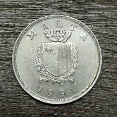 【铜匠收藏】★第131场★散币场，无佣金，30包邮。不满30元，支付5元运费。《接受代拍 代送NGC评级》 - 马耳他 1991年 10分 镍币
