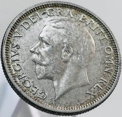 文馨钱币收藏第 268 场，长期接收代拍品 - 带光极美品 1928 年英国乔治五世 1 先令 银币