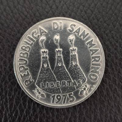 道一币馆币章第一百四十三场 - 圣马力诺1975年500里拉纪念银币