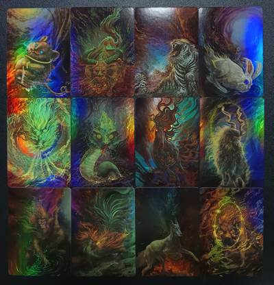 天玑星卡拍第117期《8.28周四截拍》持续收拍收评中 满赠卡需备注 - 星宿文创 十二生肖 彩闪 十二张