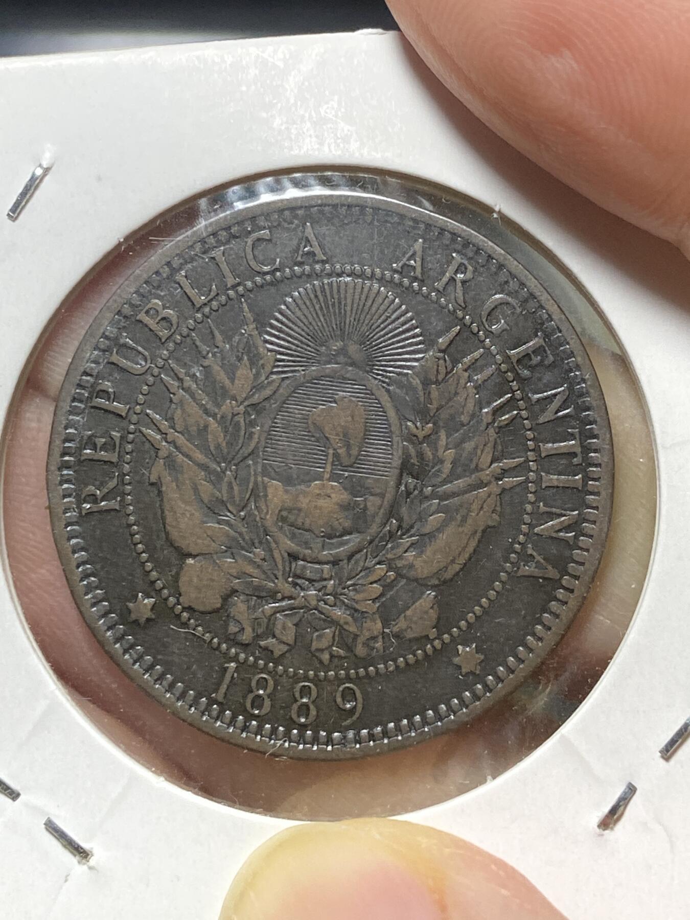 2025年第八十三场(总第一百零九场）外国好品散币(免佣金) 少见好品–阿根廷🇦🇷1889年2分大铜币