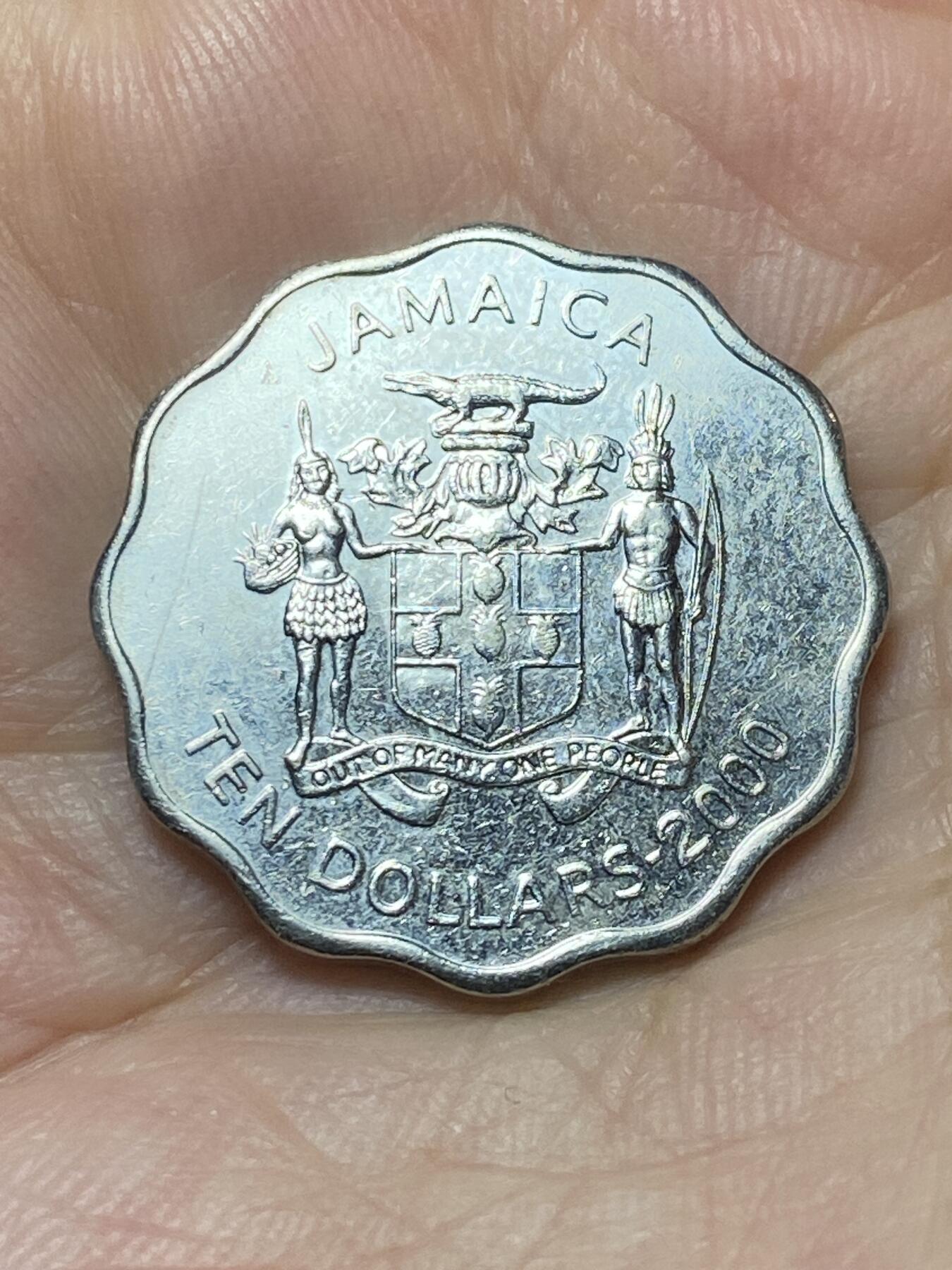 2025年第八十三场(总第一百零九场）外国好品散币(免佣金) 牙买加🇯🇲2000年10元