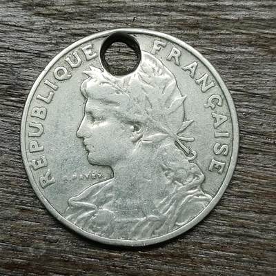 【铜匠收藏】★第131场★散币场，无佣金，30包邮。不满30元，支付5元运费。《接受代拍 代送NGC评级》 - 法国 25分 镍币