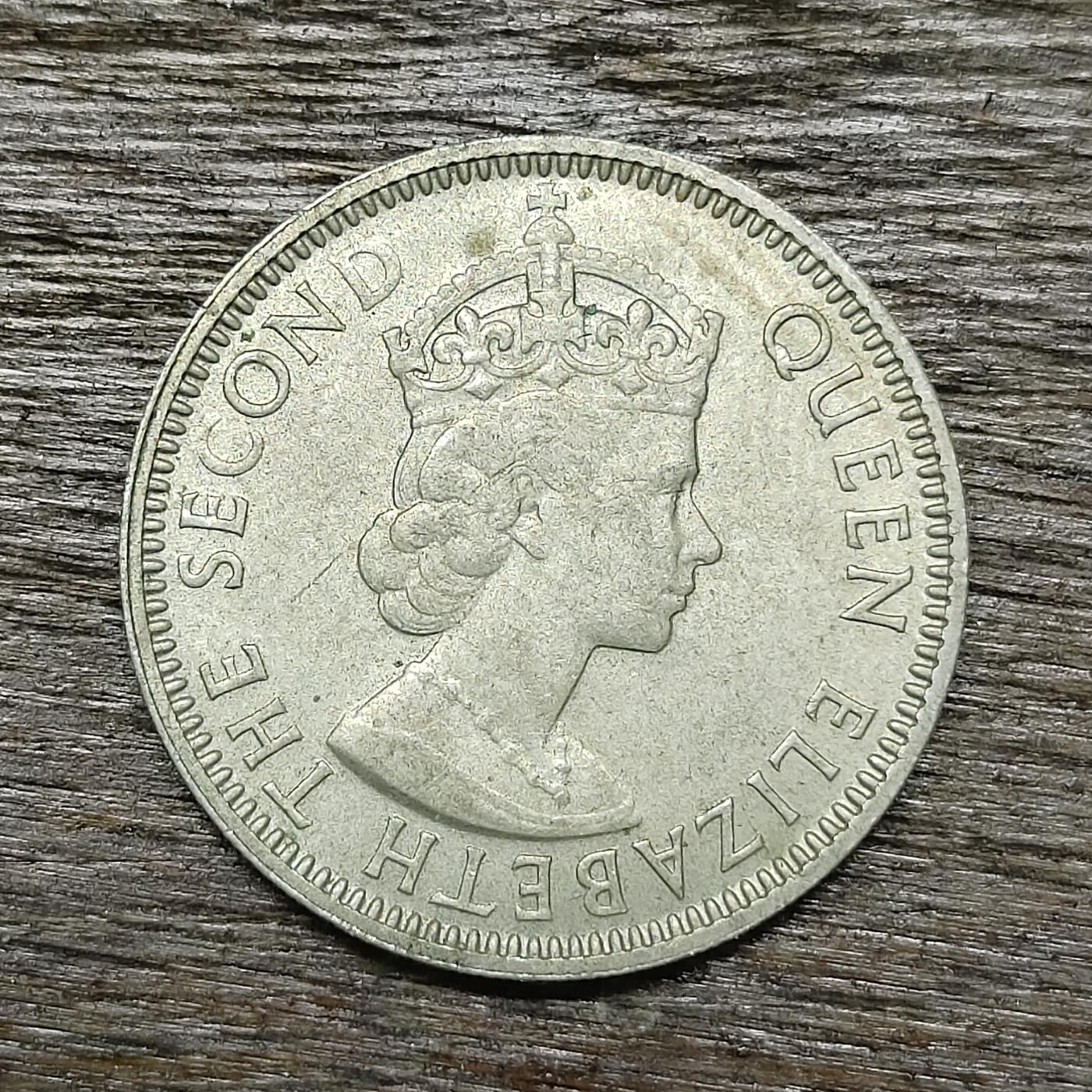 【铜匠收藏】★第131场★散币场，无佣金，30包邮。不满30元，支付5元运费。《接受代拍 代送NGC评级》 1980年 英属伯利兹 伊丽莎白二世 25分 铜镍币