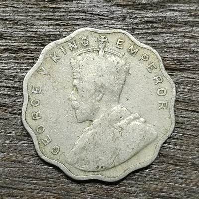 【铜匠收藏】★第131场★散币场，无佣金，30包邮。不满30元，支付5元运费。《接受代拍 代送NGC评级》 - 英属印度 1915年 乔治五世 1安娜 镍币