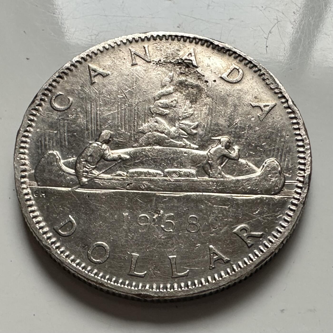 🌹外币初藏🌹🐯2025年第93场  每周二四六晚8️⃣点 接代拍 加拿大1968年划船大¥1