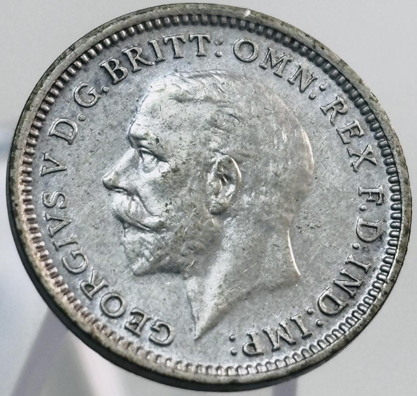 文馨钱币收藏第 268 场，长期接收代拍品 带光极美品 1928 年英国乔治五世 3 便士银币