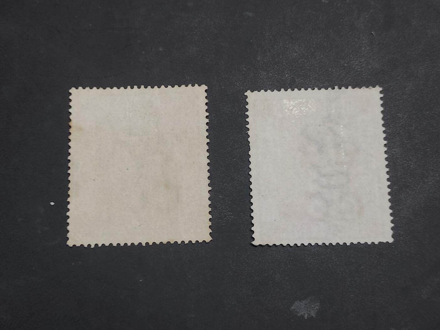 博彦收藏 KT 9月1日 8点邮票专场 香港 维多利亚1874 3c 税票不同颜色2枚 上品