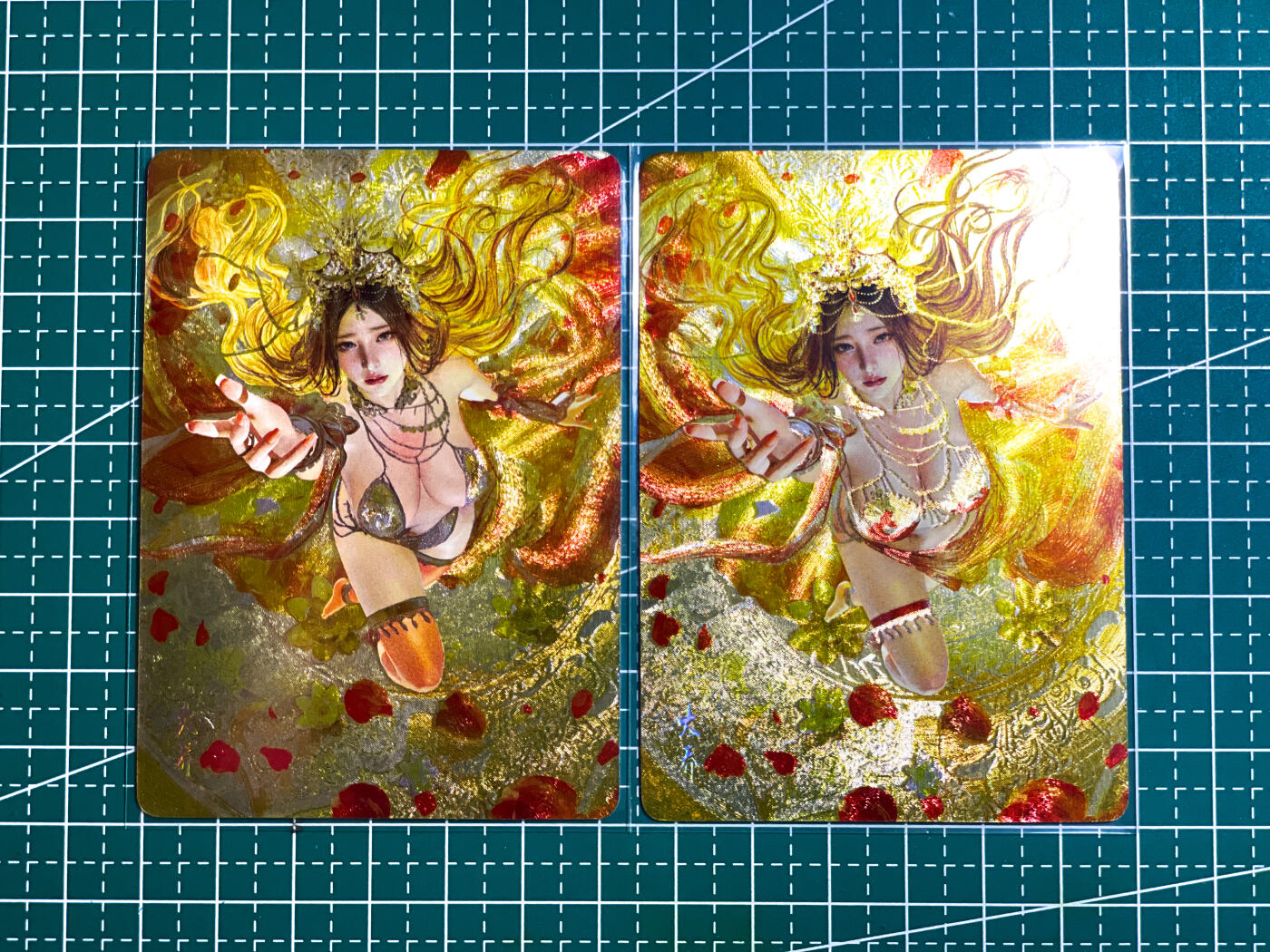 【关注参拍有赠卡】显眼宝29期  奇奇怪怪专场 燎原卡牌 焱卡文化 人间传 刷子 大乔 一对 粗闪 63*88