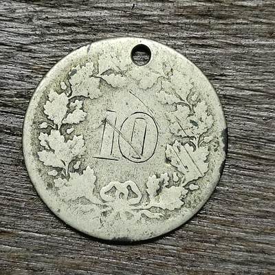 【铜匠收藏】★第131场★散币场，无佣金，30包邮。不满30元，支付5元运费。《接受代拍 代送NGC评级》 - 瑞士 1850年 10分