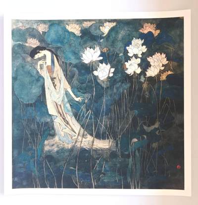 趣卡卡拍No.17期（无佣金免手续费，分享成交有奖） 【装饰画】戴敦邦艺术馆-装饰画1套5张