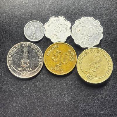 邮泉阁限时拍卖第二十二场 各国硬币专场（硬币在国外） - 马尔代夫5枚