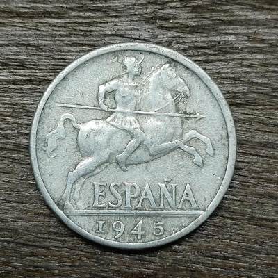 【铜匠收藏】★第131场★散币场，无佣金，30包邮。不满30元，支付5元运费。《接受代拍 代送NGC评级》 - 西班牙 10分 1945年 骑士