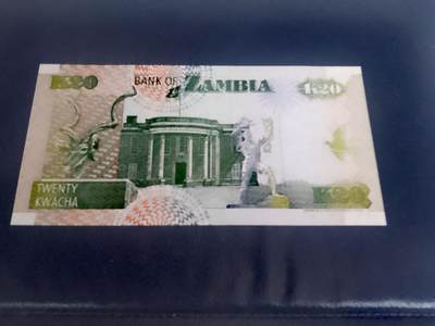 全新赞比亚1986、1992年2、5、10、20克瓦查靓品纸币4枚一小套 全新赞比亚1986、1992年2、5、10、20克瓦查靓品纸币4枚一小套