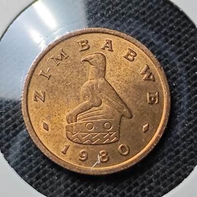 KK钱币收藏小铺 第330期 2月预留时间 周末发货 -  1980津巴布韦1分 好品