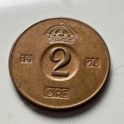 🌹外币初藏🌹🐯2025年第94场  每周二四六晚8️⃣点 接代拍 - 瑞典1970年2欧尔