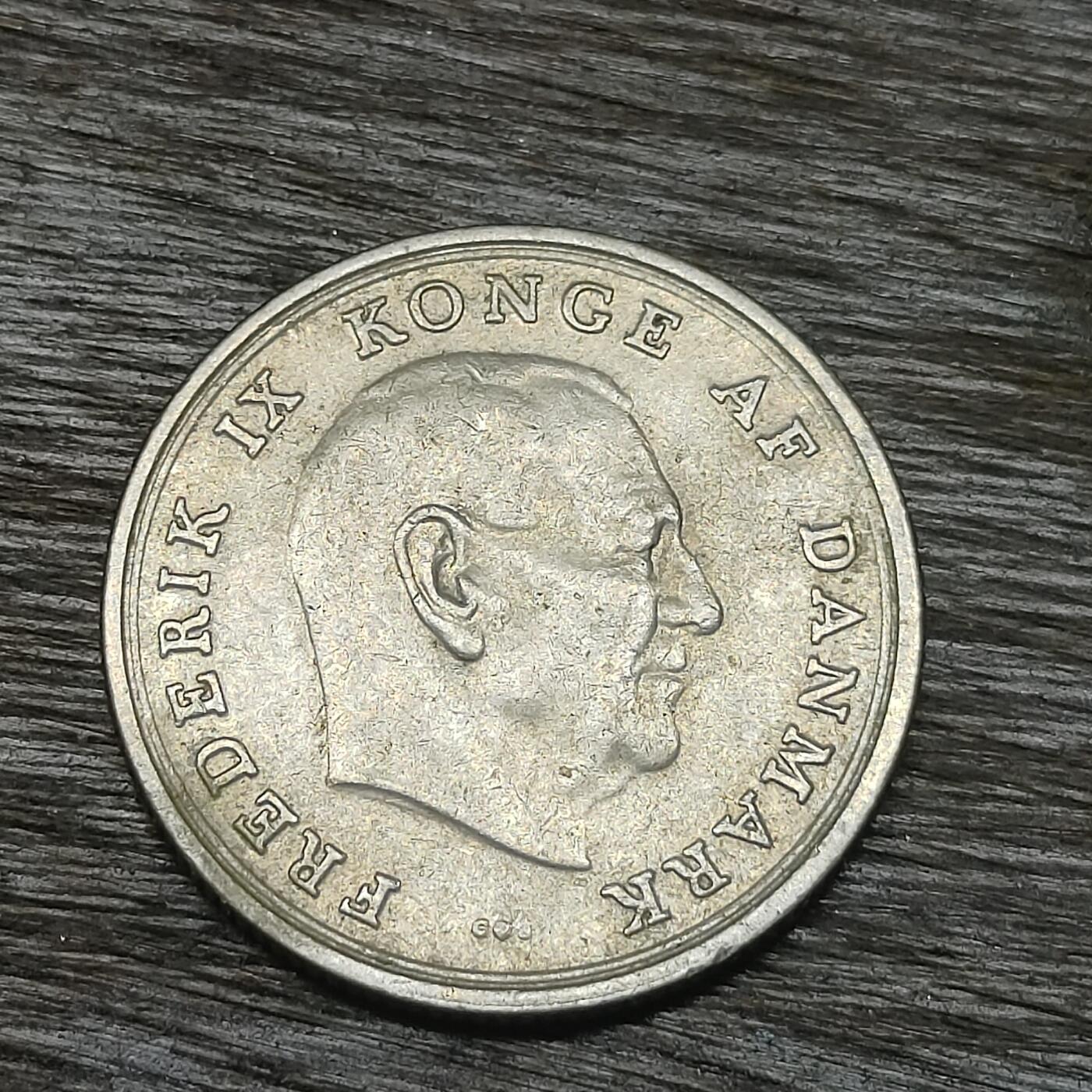 【铜匠收藏】★第131场★散币场，无佣金，30包邮。不满30元，支付5元运费。《接受代拍 代送NGC评级》 丹麦 1965年 5克朗 大镍币