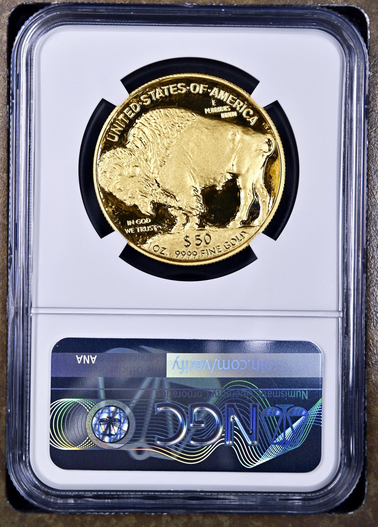 【Blue Auction】世界纸币精拍第716期——18级TOP拍卖/信誉/品质/专业/高效💫 【满分 冠军分 区分于MS普制币】美国 2006年50美金 1盎司9999纯金 酋长&野牛精制金币 NGC PF 70 ULTRA CAMEO 深度镜面 非常漂亮经典 