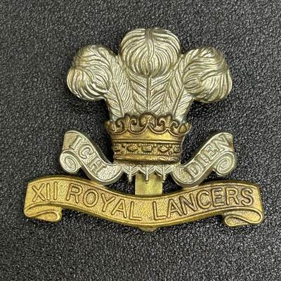 西秦中古拍卖第五十六期 - 英国二战第十二皇家枪骑兵团帽徽