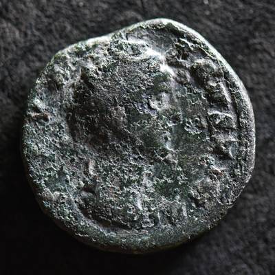 【良泉】【国庆精品场】10月2日晚19.30点开拍！ 222组，西方古代钱币、印章专场 - 12.2克，公元140-150年【古罗马】五贤帝安东尼·庇护的皇后——大福斯蒂娜，谷神克瑞斯。阿斯铜币