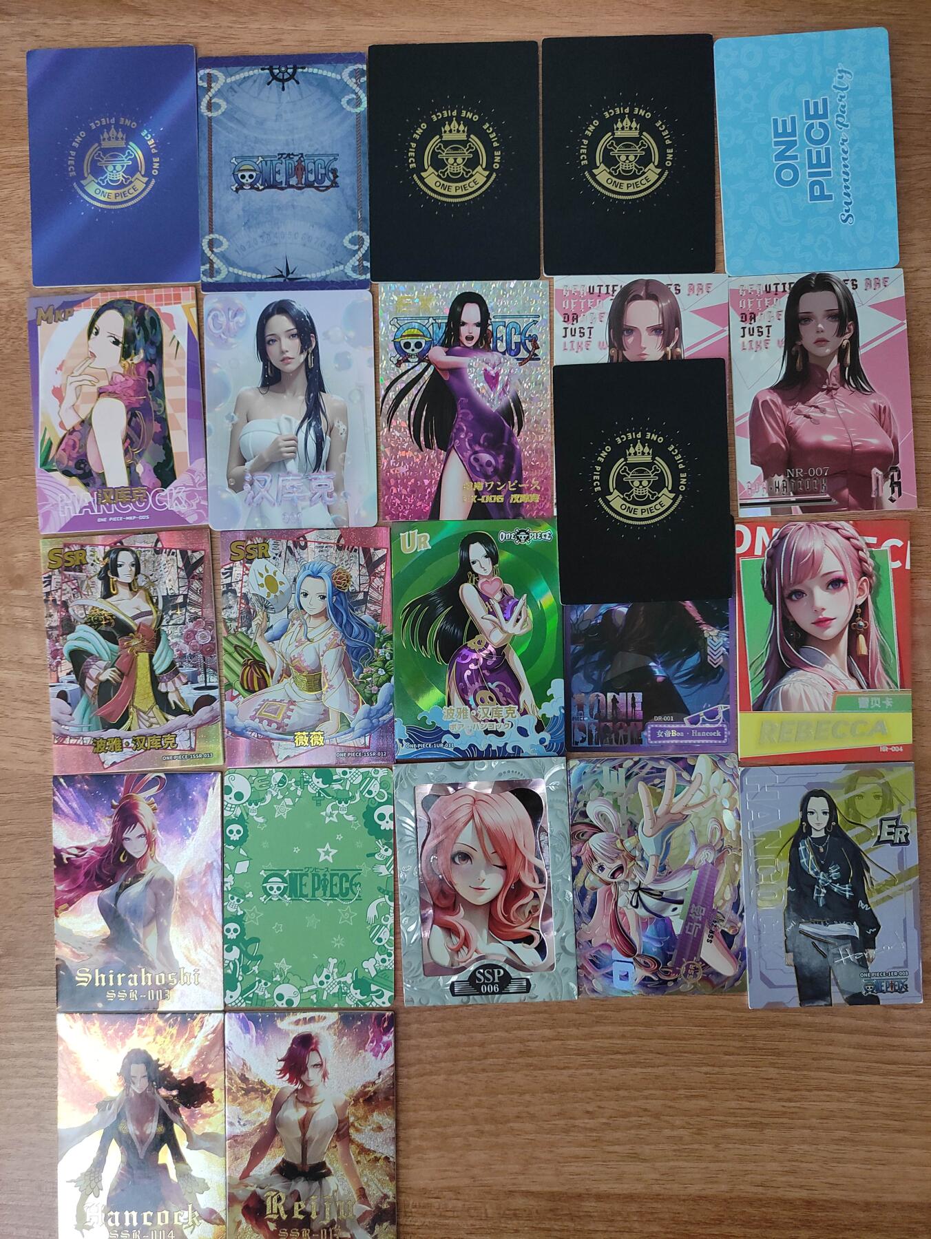 卡迷第5期，清仓 自制卡 各路海贼王女卡 背面朝上放的是清凉版
