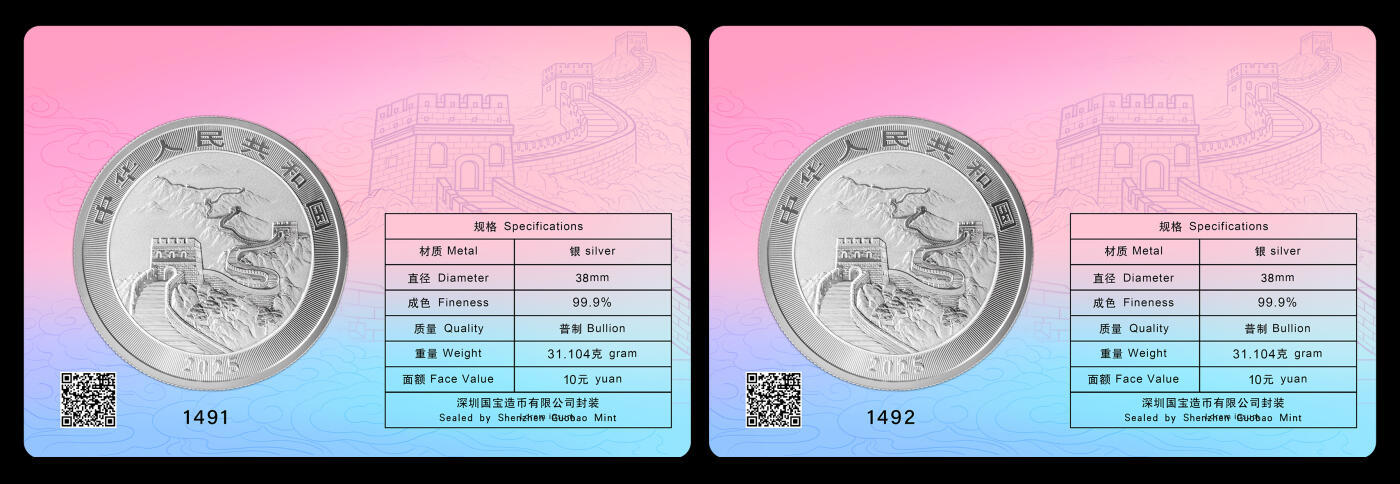 悠历世界钱币拍卖 2025年中国龙纪念币城市卡