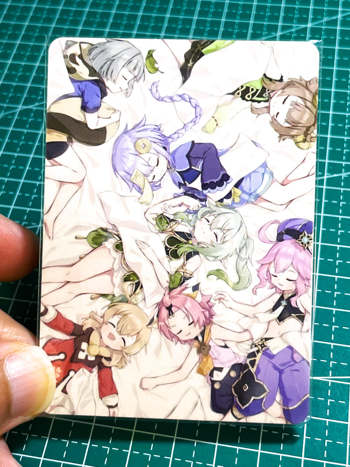 【关注参拍有赠卡】显眼宝29期  奇奇怪怪专场 墨卡文创     原神星铁人物系列  刻晴   共1张   折光彩闪工艺  大卡尺寸  63*88