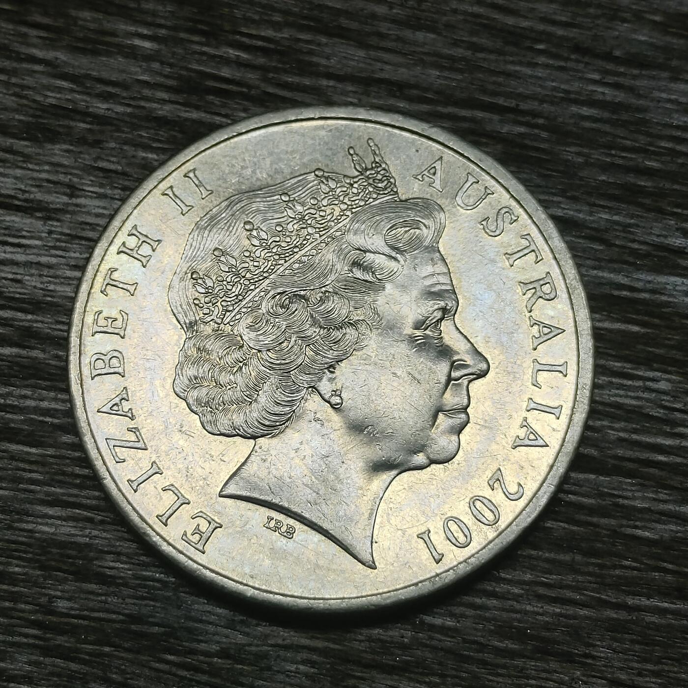 【铜匠收藏】★第131场★散币场，无佣金，30包邮。不满30元，支付5元运费。《接受代拍 代送NGC评级》 澳大利亚 2001年 20分 世界上最伟大板球手唐纳德布莱德曼爵士