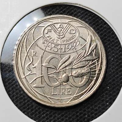 KK钱币收藏小铺 第330期 2月预留时间 周末发货 - 意大利100里拉纪念币 