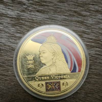 【铜匠收藏】★第131场★散币场，无佣金，30包邮。不满30元，支付5元运费。《接受代拍 代送NGC评级》 - 维多利亚女王在位64年纪念章 25.6g 直径40mm