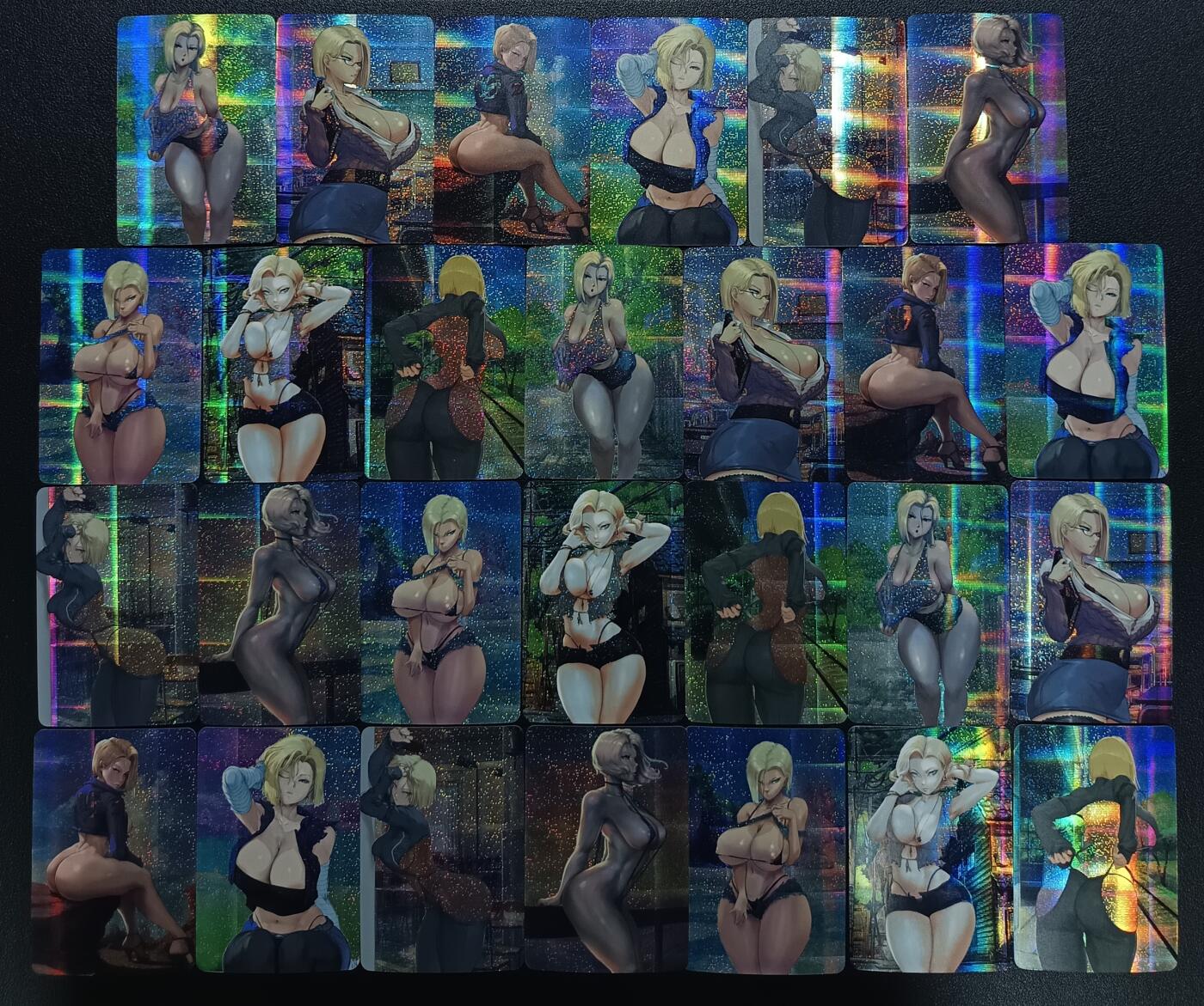 天玑星卡拍第117期《8.28周四截拍》持续收拍收评中 满赠卡需备注 火猪卡牌 龙珠 人造人18号 纱布闪 二十七张 自制卡