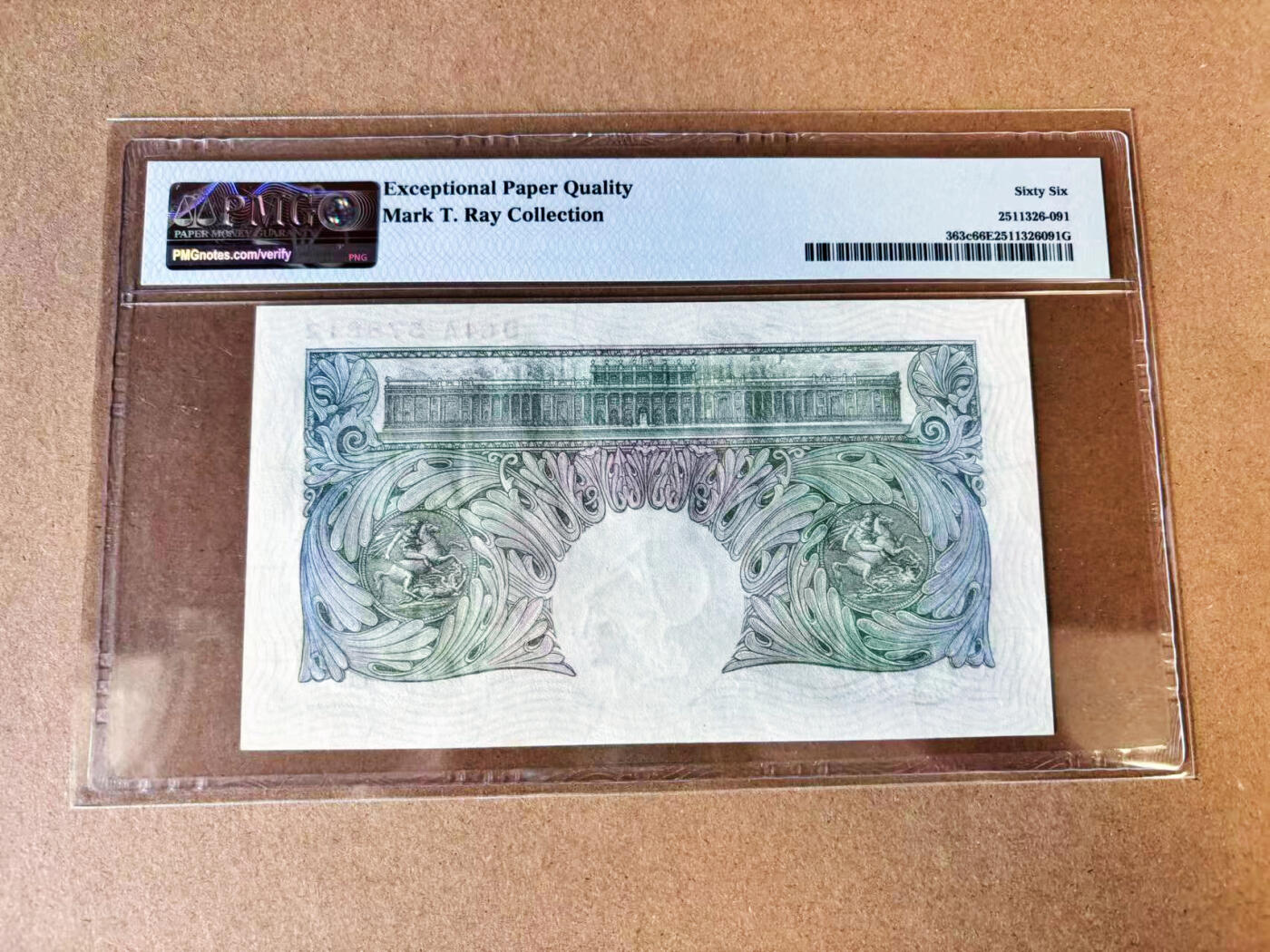 【Blue Auction】世界纸币精拍第716期——18级TOP拍卖/信誉/品质/专业/高效💫 【战前版 亚军分 名家旧藏】英国1934-39年1镑 PMG66EPQ Mark T. Ray Collection