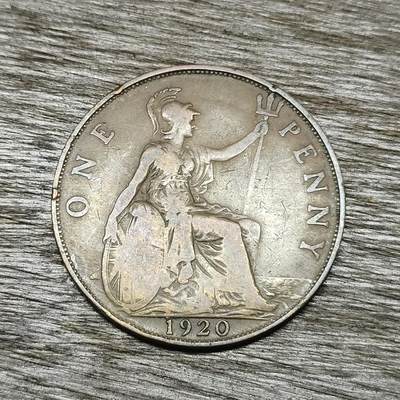 【铜匠收藏】★第131场★散币场，无佣金，30包邮。不满30元，支付5元运费。《接受代拍 代送NGC评级》 -  英国 1920年 1便士