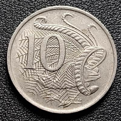 泉币菌-第100场-百场纪念 精品场 - 英属 澳大利亚1978年10分铜镍币 琴鸟 伊丽莎白二世女王  铜镍币 23.6mm