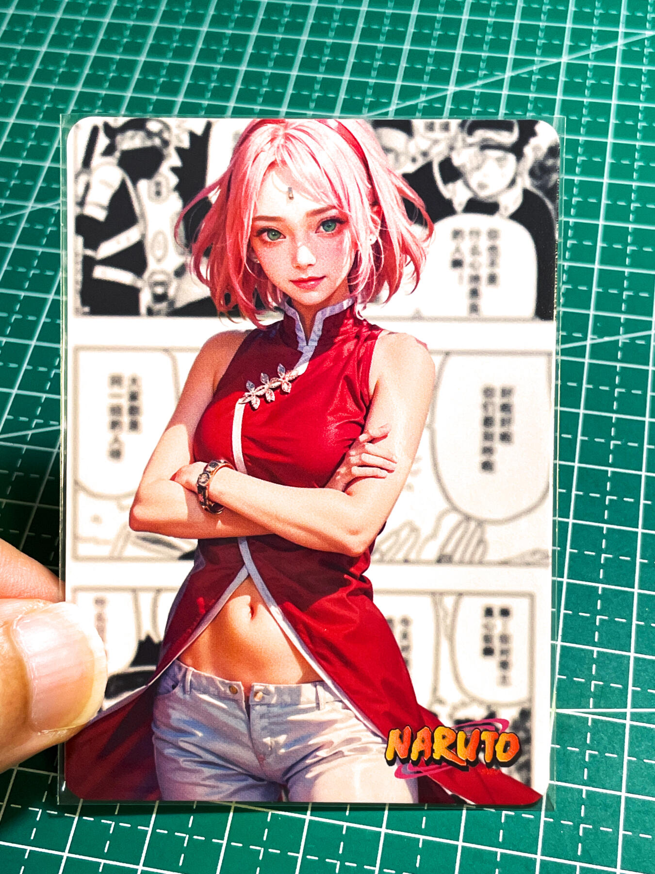 【关注参拍有赠卡】显眼宝29期  奇奇怪怪专场 狐狸卡卡     动漫漫画人物单卡系列  雏田   共1张   折光彩闪工艺  大卡尺寸  63*88